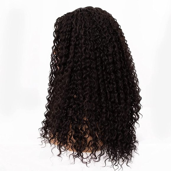22 Inch T Part Natural Black Deep Curly Lace Front Wig - Picture 3 of 7